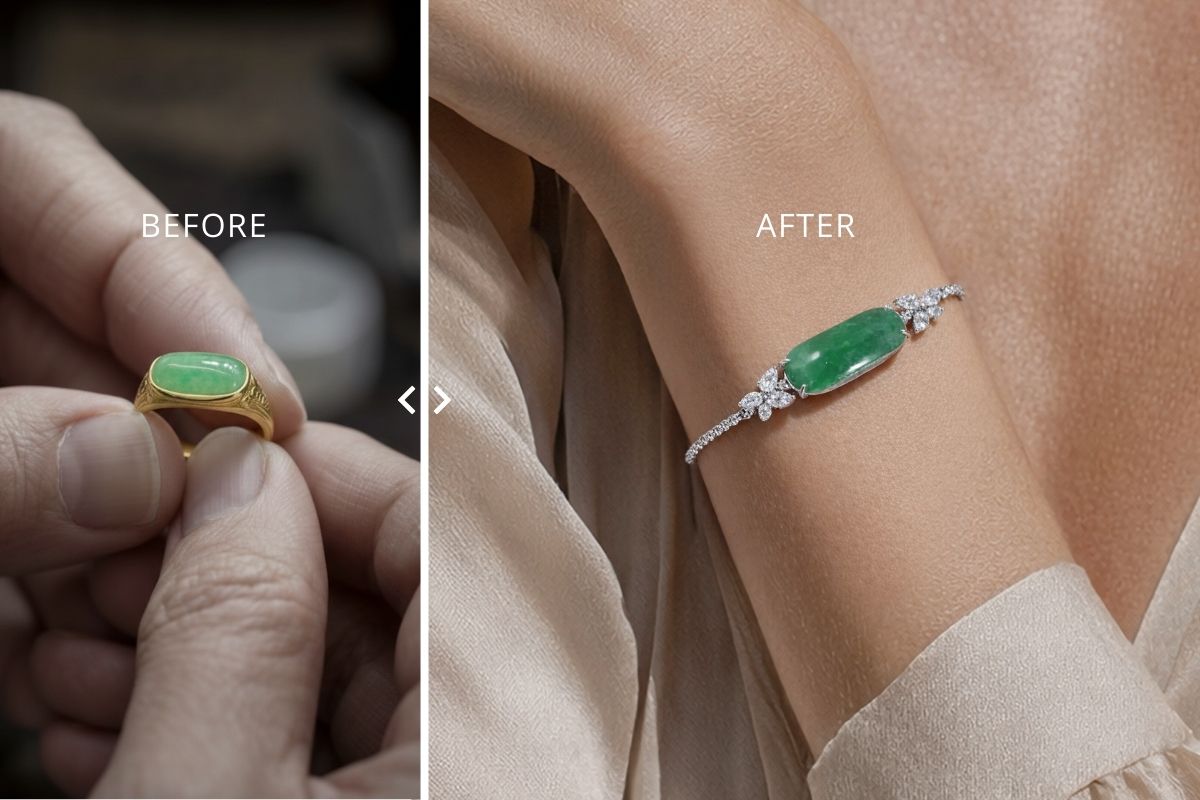 玉石戒指改款手鍊 翡翠珠寶改款