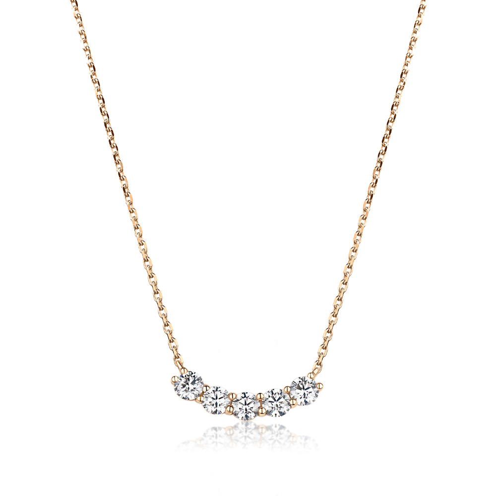 Creative-Round 圓鑽設計鑽石項鍊