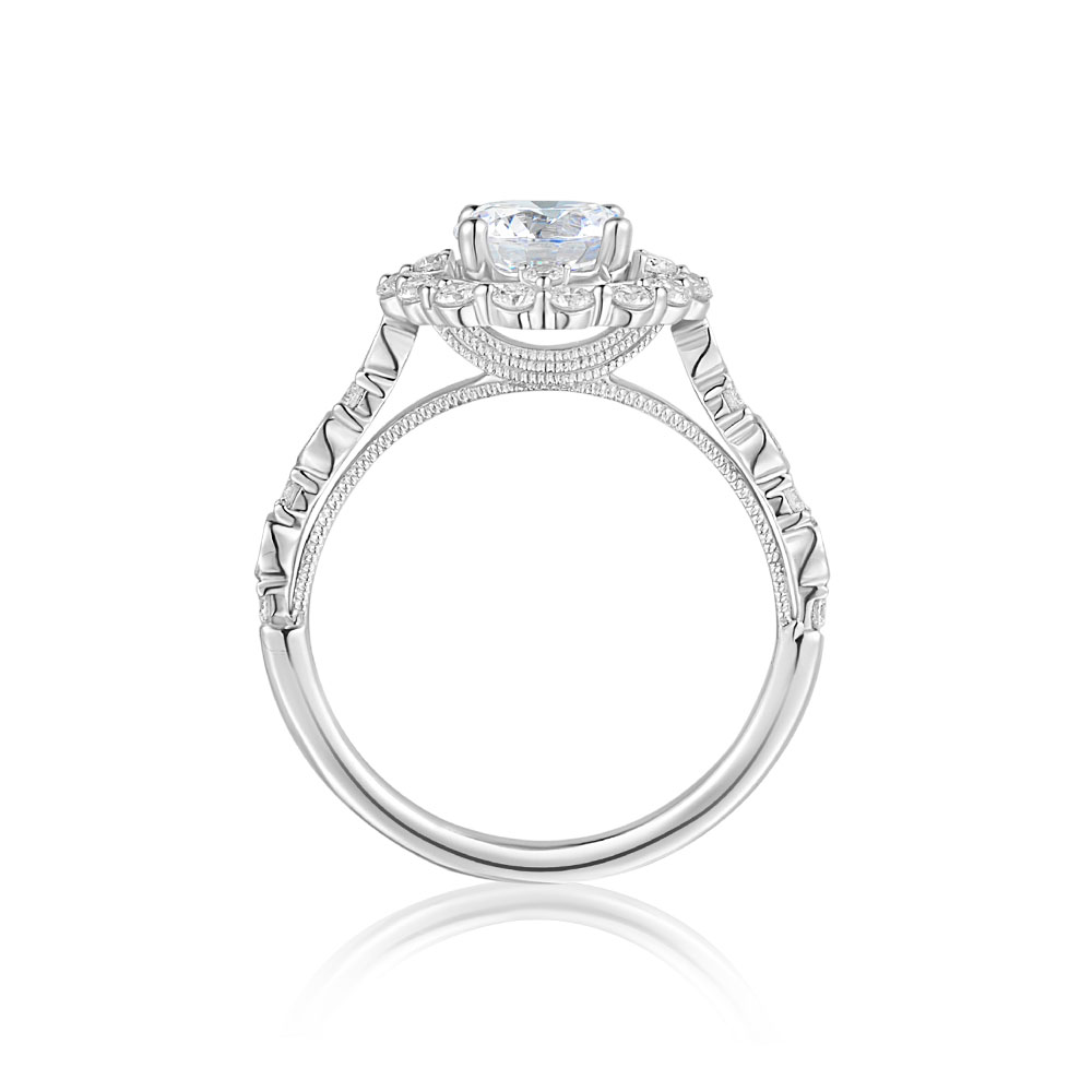 Luxe-Round 80分-1克拉圓形華麗婚戒鑽戒