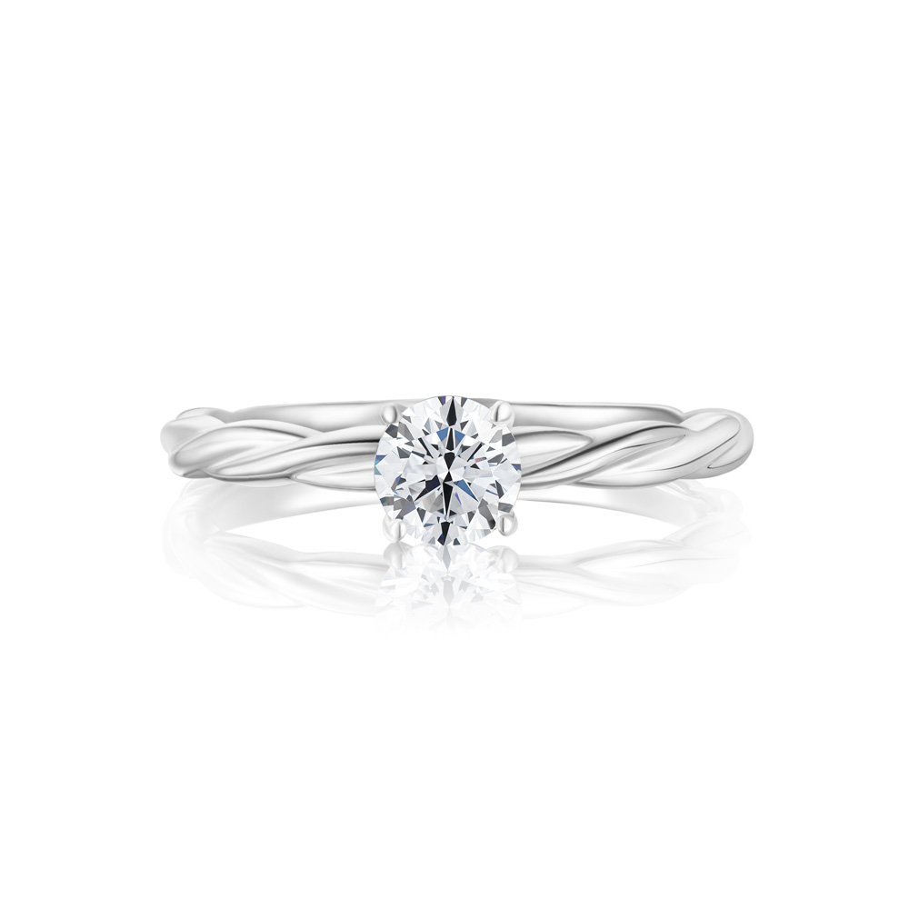 Flux-Round 30分-40分圓鑽律動婚戒鑽戒